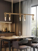 GobekUsa Bronze LED Crystal Hanging Lamp Luxury Fixture for Living Room
