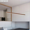 GobekUsa Modern Metal Island LED Pendant Lamp in Brown with Warm/White Light