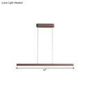 GobekUsa Modern Metal Island LED Pendant Lamp in Brown with Warm/White Light