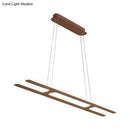 GobekUsa Modern Black Ladder Pendant Light - LED Acrylic Island Lighting in Warm/White Light - 23.5"/31.5"/39" Width