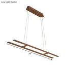 GobekUsa Modern Black Ladder Pendant Light - LED Acrylic Island Lighting in Warm/White Light - 23.5"/31.5"/39" Width