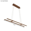 GobekUsa Modern Black Ladder Pendant Light - LED Acrylic Island Lighting in Warm/White Light - 23.5"/31.5"/39" Width