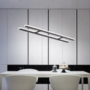 GobekUsa Modern Black Ladder Pendant Light - LED Acrylic Island Lighting in Warm/White Light - 23.5"/31.5"/39" Width