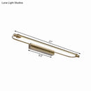 GobekUsa 16"/21" Tubed Vanity Light Fixture in Bronze with LED Metal and Acrylic Design – Warm/White Lighting