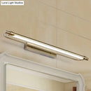 GobekUsa 16"/21" Tubed Vanity Light Fixture in Bronze with LED Metal and Acrylic Design – Warm/White Lighting