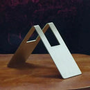 Modern brown coffee filter holder metallic kitchen storage rack by Decorbites