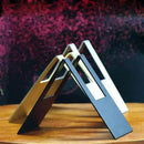 Modern brown coffee filter holder metallic kitchen storage rack by Decorbites
