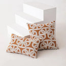 Modern brown coffee geometric cushion cover living room pillow case by Decorbites