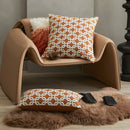 Modern brown coffee geometric cushion cover living room pillow case by Decorbites
