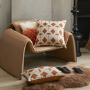 Modern brown coffee geometric cushion cover living room pillow case by Decorbites