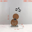 GobekUsa Crystal Guitar Sculpture Brown Glass Figurine for Home Decor