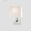 GobekUsa Modern Fabric Drum Wall Mount 1 Light Sconce in Black/White