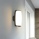 GobekUsa Modern Curved LED Wall Light Fixture in Simplicity Black - Warm/White Glow