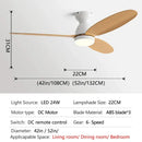 GobekUsa LED Ceiling Fan with Remote Control - American Modern Design - Ceiling Light Fan