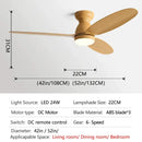 GobekUsa LED Ceiling Fan with Remote Control - American Modern Design - Ceiling Light Fan