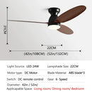GobekUsa LED Ceiling Fan with Remote Control - American Modern Design - Ceiling Light Fan