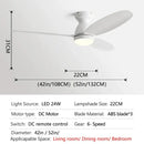 GobekUsa LED Ceiling Fan with Remote Control - American Modern Design - Ceiling Light Fan