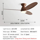 GobekUsa LED Ceiling Fan with Remote Control - American Modern Design - Ceiling Light Fan