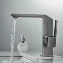 GobekUsa Brush Gold Basin Faucet: Solid Brass Bathroom Mixer Tap, Single Handle Deck Mounted
