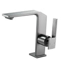 GobekUsa Brush Gold Basin Faucet: Solid Brass Bathroom Mixer Tap, Single Handle Deck Mounted