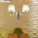 GobekUsa Modern Gold Crystal Wall Sconce with Tapered Flush Mount – Nordic Design, Ambient Lighting for Bedside