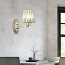 GobekUsa Modern Gold Crystal Wall Sconce with Tapered Flush Mount – Nordic Design, Ambient Lighting for Bedside