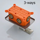 GobekUsa Brass Wall Mounted Shower Mixer Valve with Orange Control Handle
