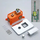 GobekUsa Brass Wall Mounted Shower Mixer Valve with Orange Control Handle
