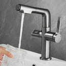 GobekUsa Brass Basin Faucet Set with Digital Display and Pull Out Function
