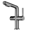 GobekUsa Brass Basin Faucet Set with Digital Display and Pull Out Function