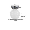 GobekUsa Creamy Glass Iron LED Ceiling Light - Modern Indoor Lighting Fixtures