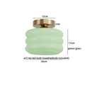 GobekUsa Creamy Glass Iron LED Ceiling Light - Modern Indoor Lighting Fixtures