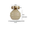 GobekUsa Creamy Glass Iron LED Ceiling Light - Modern Indoor Lighting Fixtures