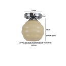 GobekUsa Creamy Glass Iron LED Ceiling Light - Modern Indoor Lighting Fixtures