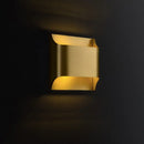 GobekUsa Golden Flush Wall Sconce - Modern Metal Wall Light for Stairs