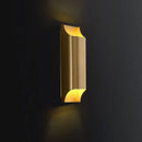 GobekUsa Golden Flush Wall Sconce - Modern Metal Wall Light for Stairs