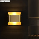 GobekUsa Golden Flush Wall Sconce - Modern Metal Wall Light for Stairs
