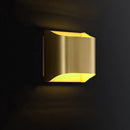 GobekUsa Golden Flush Wall Sconce - Modern Metal Wall Light for Stairs