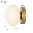 GobekUsa Golden Glass Ball Wall Lamp Sconces for Modern Home Decoration