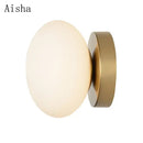 GobekUsa Golden Glass Ball Wall Lamp Sconces for Modern Home Decoration