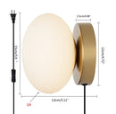 GobekUsa Golden Glass Ball Wall Lamp Sconces for Modern Home Decoration
