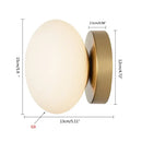 GobekUsa Golden Glass Ball Wall Lamp Sconces for Modern Home Decoration