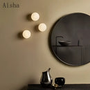 GobekUsa Golden Glass Ball Wall Lamp Sconces for Modern Home Decoration