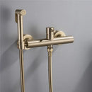 GobekUsa Hand Held Bidet Sprayer Kit with Hot and Cold Copper Valve for Luxury Bathroom