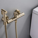 GobekUsa Hand Held Bidet Sprayer Kit with Hot and Cold Copper Valve for Luxury Bathroom