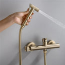 GobekUsa Hand Held Bidet Sprayer Kit with Hot and Cold Copper Valve for Luxury Bathroom