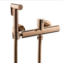 GobekUsa Hand Held Bidet Sprayer Kit with Hot and Cold Copper Valve for Luxury Bathroom