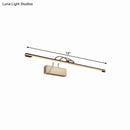 GobekUsa Sleek Tube Vanity Wall Light - Metal, LED Bathroom Sconce in Nickel/Brushed Brass - 18"/21.5" Width - Warm/White Lighting