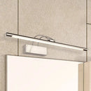 GobekUsa Sleek Tube Vanity Wall Light - Metal, LED Bathroom Sconce in Nickel/Brushed Brass - 18"/21.5" Width - Warm/White Lighting
