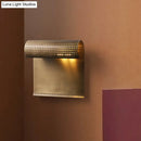 GobekUsa Sleek Brass Wall Sconce: Scrolled Design, Wall Mounted, 1-Bulb, Ideal for Bedroom Lighting